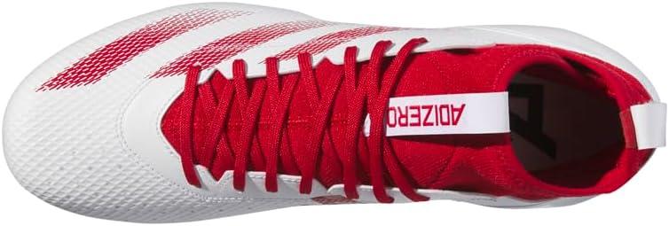 image:imageadidas Unisex Adult Adizero Impact American Football ShoesWhiteTeam Power RedWhite