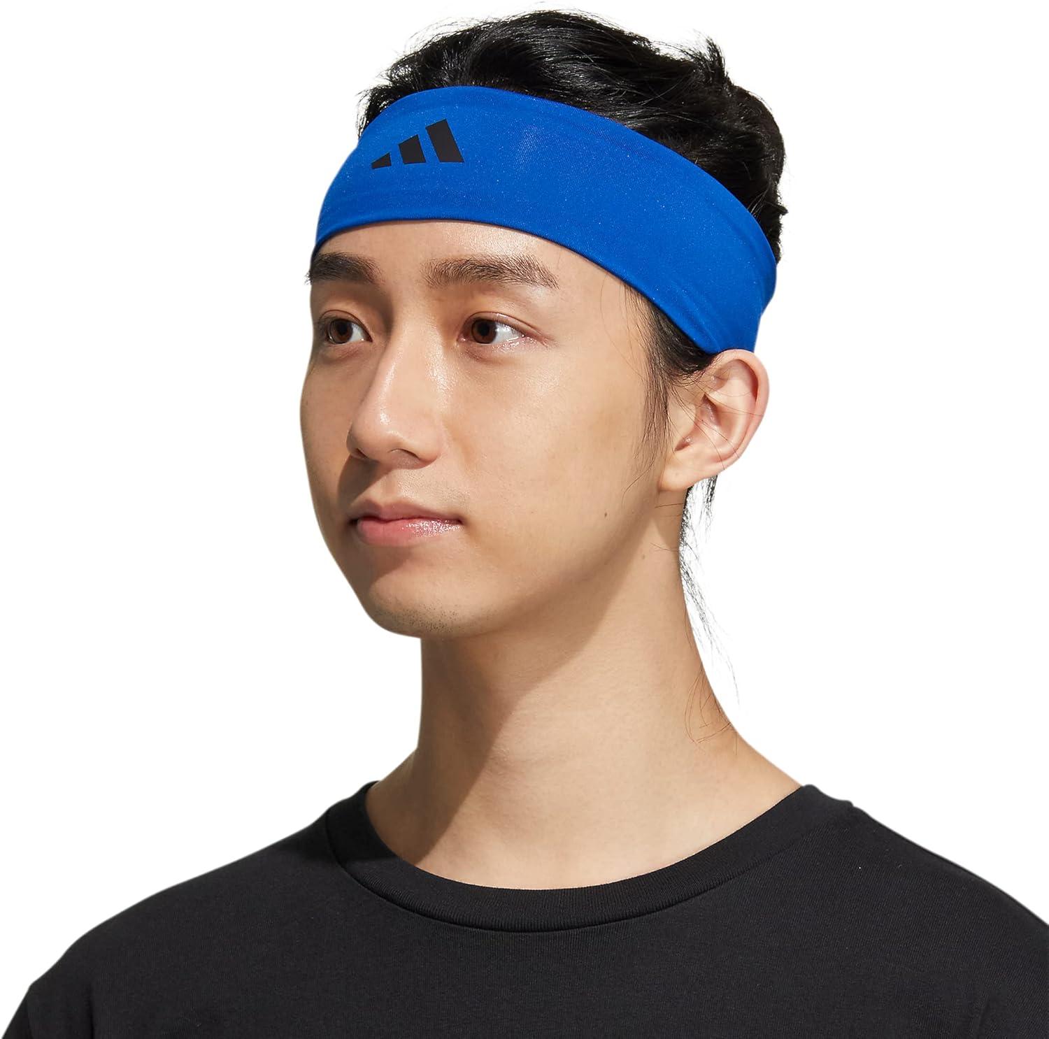 image:imageadidas Unisex Alphaskin Headband Performance Workout Ear amp Sweat Band3Collegiate Royal BlueBlack