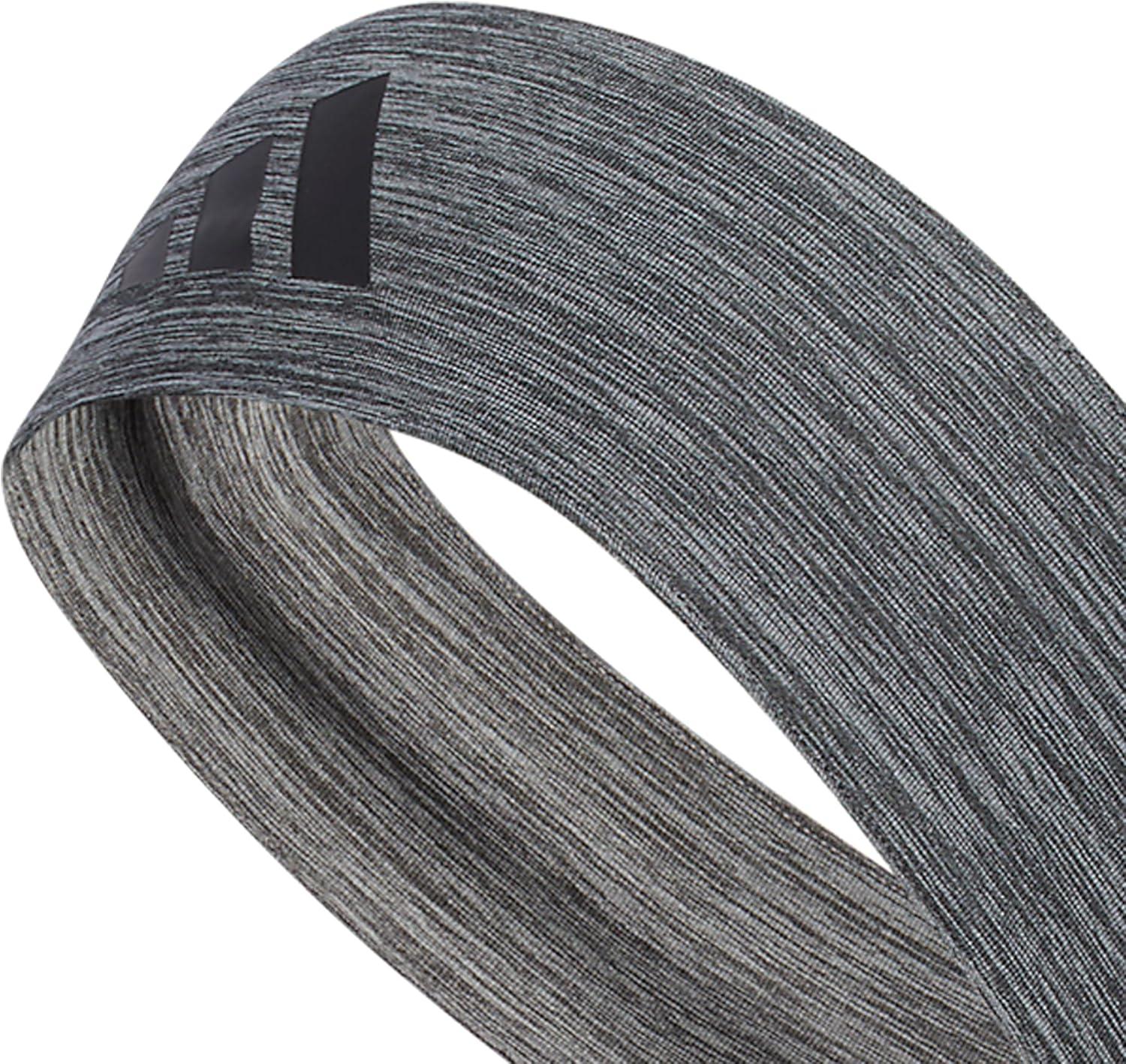 image:imageadidas Unisex Alphaskin Headband Performance Workout Ear amp Sweat Band3PlusHeather GreyBlack
