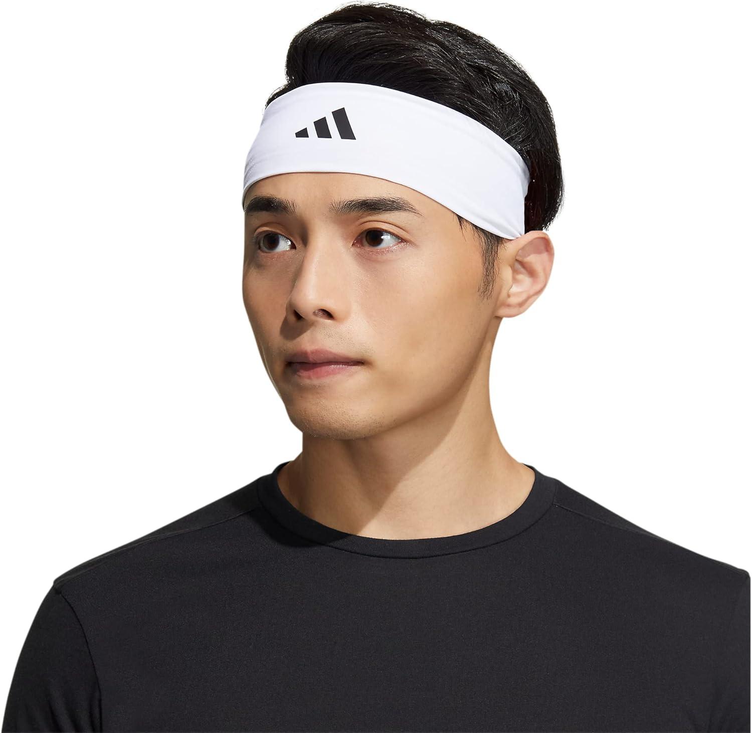 image:imageadidas Unisex Alphaskin Headband Performance Workout Ear amp Sweat Band3WhiteBlack