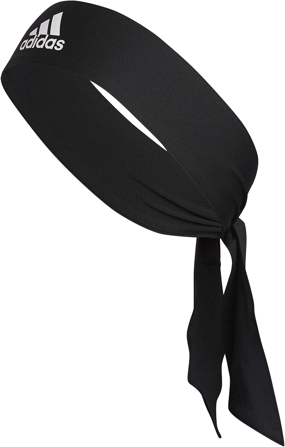image:imageadidas Unisex Alphaskin Headband Performance Workout Ear amp Sweat BandTie1BlackWhite
