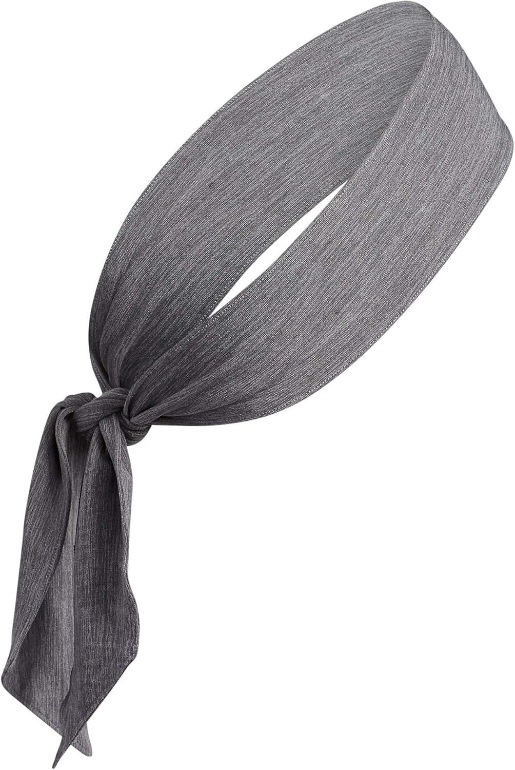 image:imageadidas Unisex Alphaskin Headband Performance Workout Ear amp Sweat BandTiePlusHeather GreyBlack