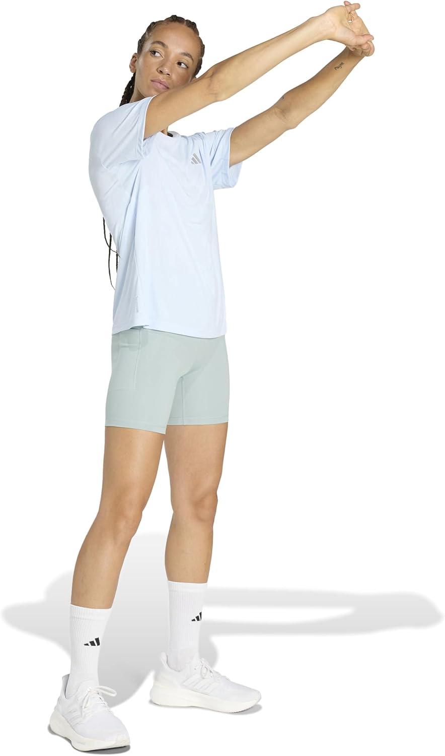 image:imageadidas Womens Adi365 Essentials Running TShirtCrystal Sky