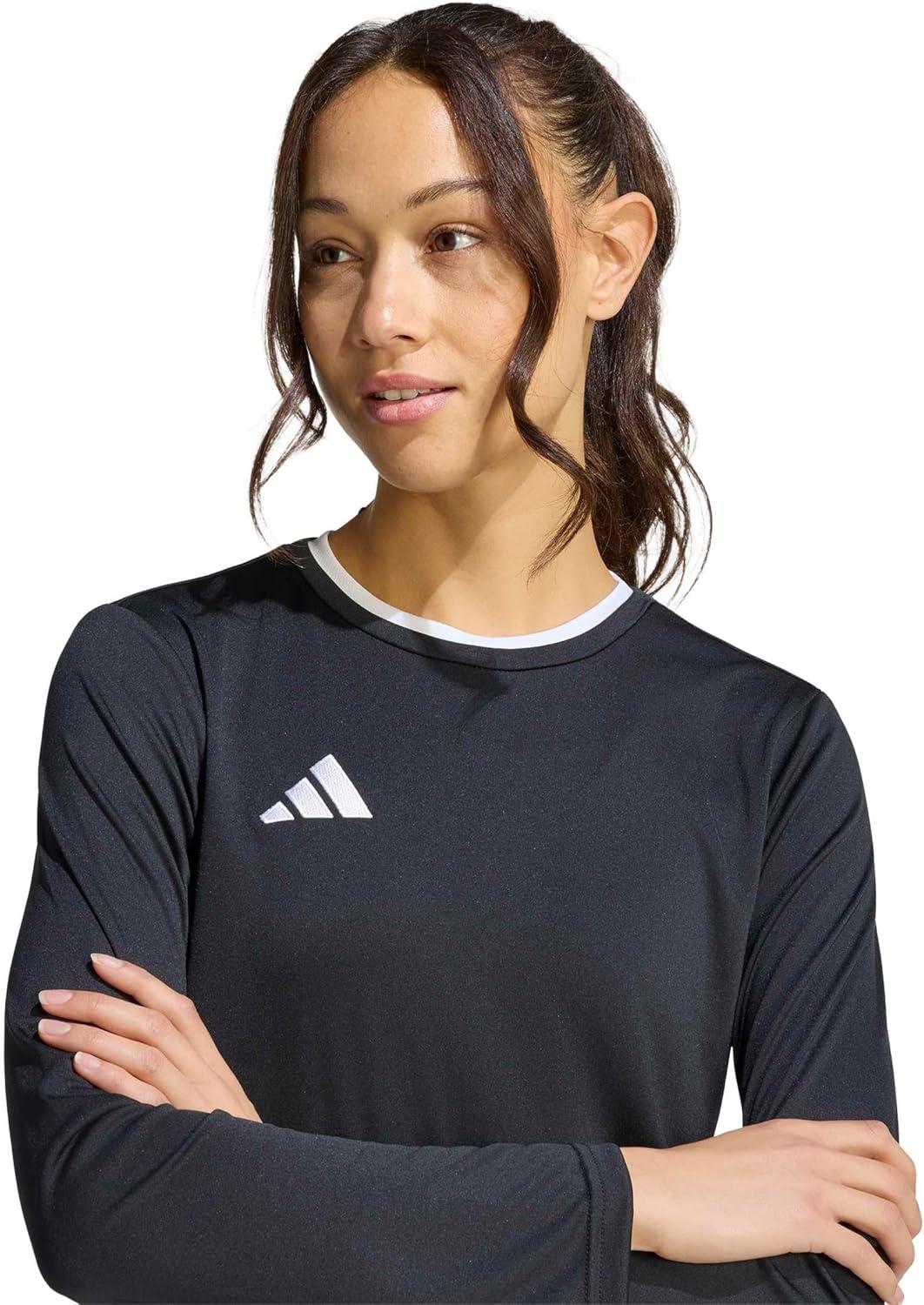 image:imageadidas Womens Entrada26 Long Sleeve Jersey WomenBlackWhite