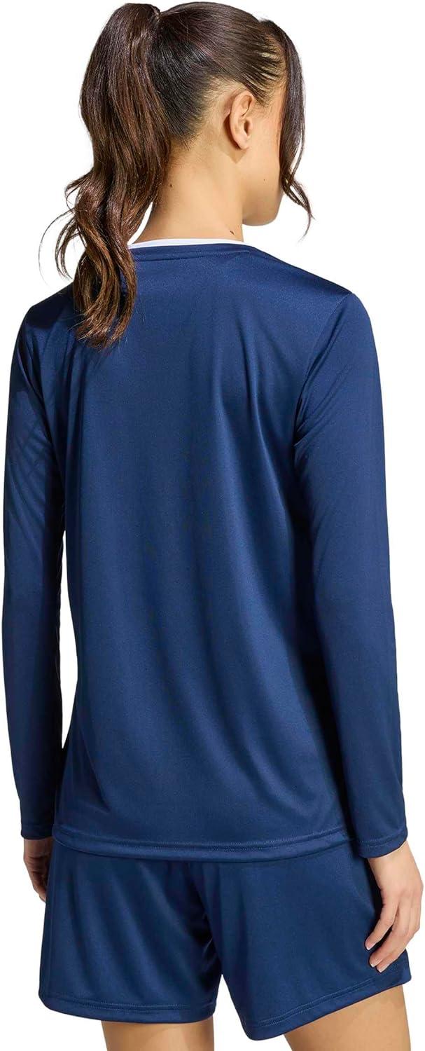 image:imageadidas Womens Entrada26 Long Sleeve Jersey WomenTeam Navy BlueWhite