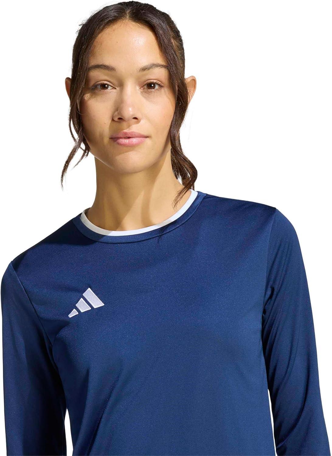 image:imageadidas Womens Entrada26 Long Sleeve Jersey WomenTeam Navy BlueWhite