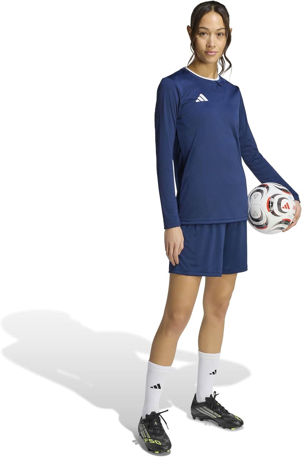 image:imageadidas Womens Entrada26 Long Sleeve Jersey WomenTeam Navy BlueWhite