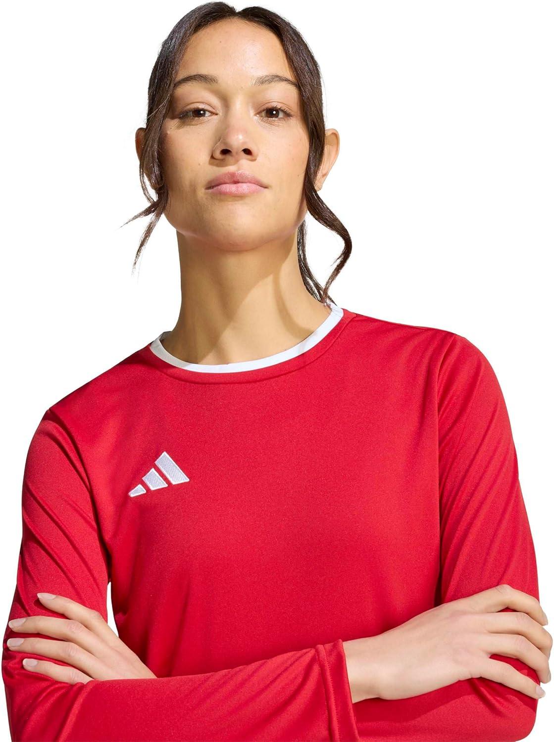 image:imageadidas Womens Entrada26 Long Sleeve Jersey WomenTeam Power RedWhite