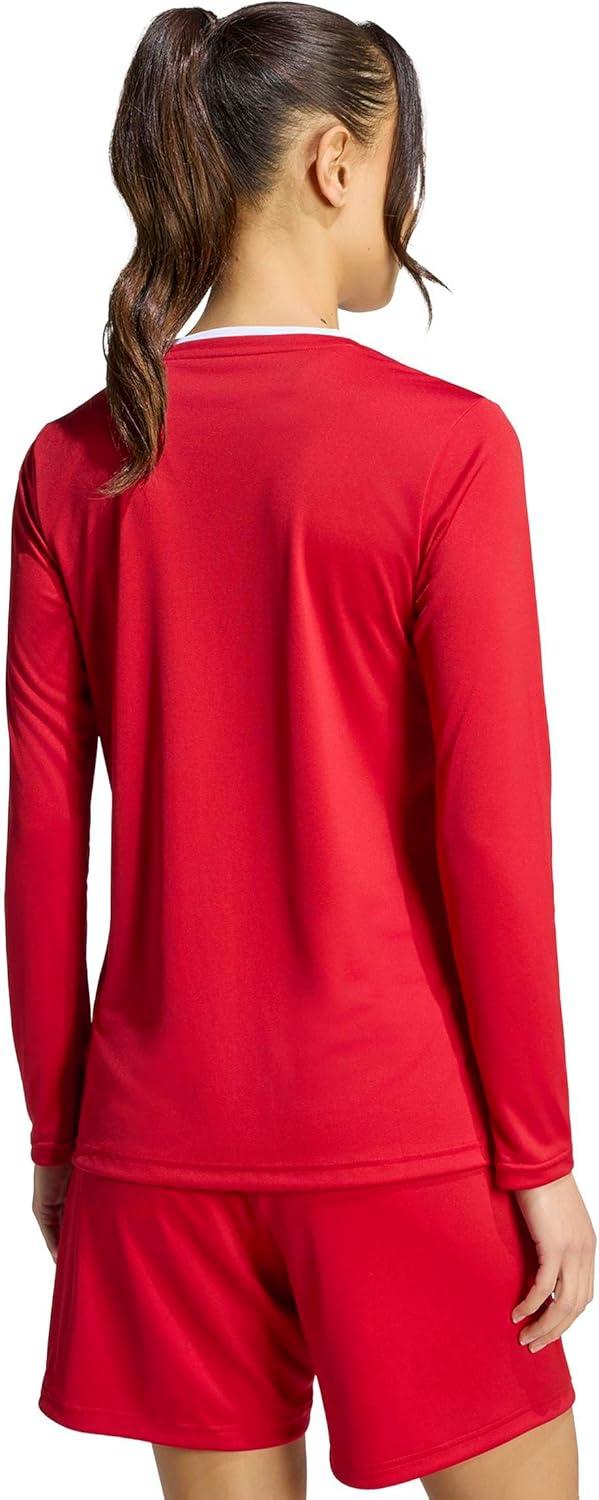 image:imageadidas Womens Entrada26 Long Sleeve Jersey WomenTeam Power RedWhite