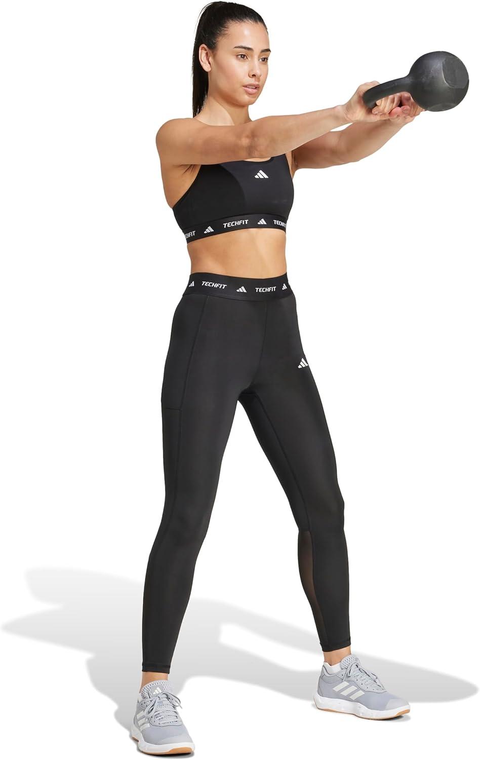 image:imageadidas Womens Techfit Stash Pocket FullLength LeggingsBlack