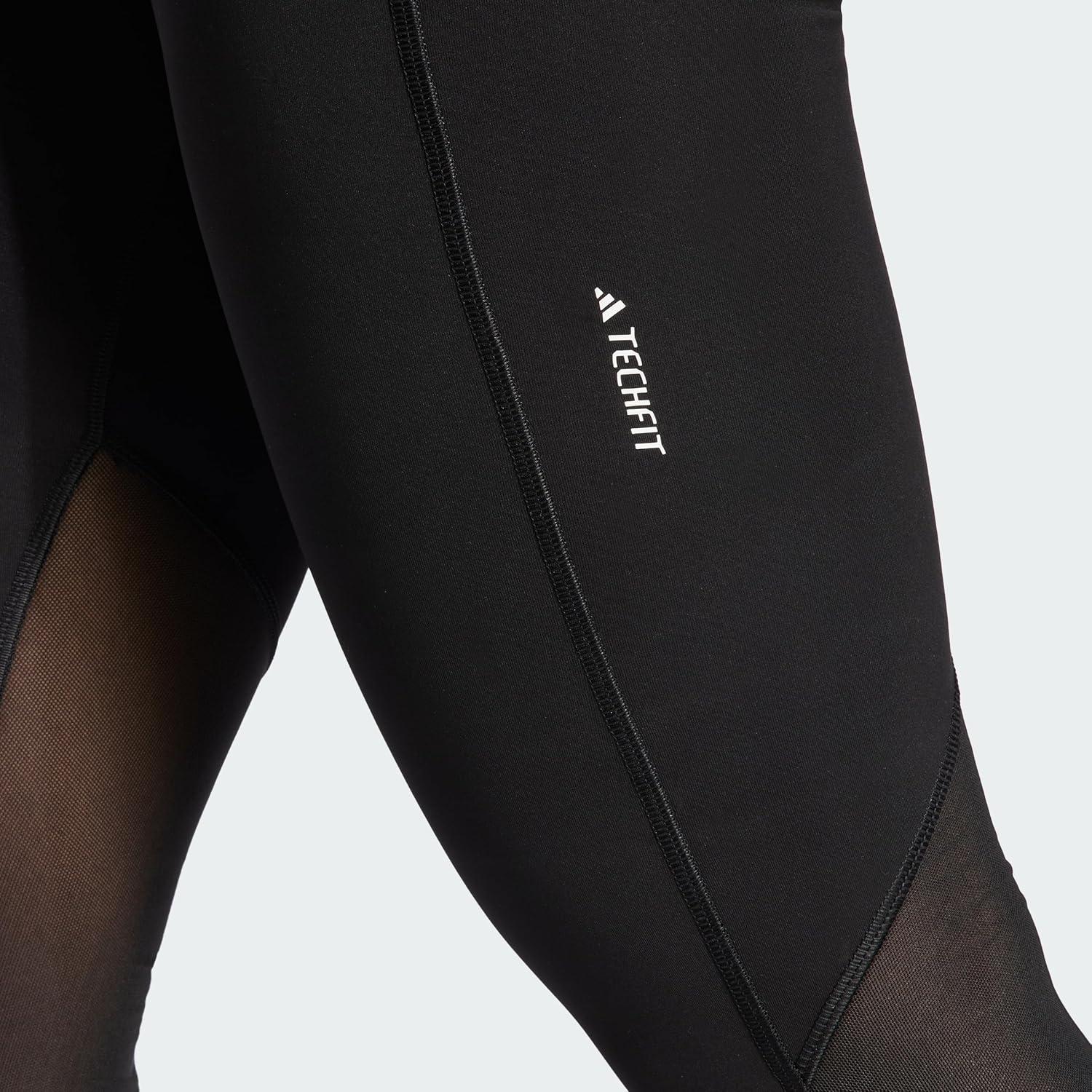 image:imageadidas Womens Techfit Stash Pocket FullLength LeggingsBlackWhite