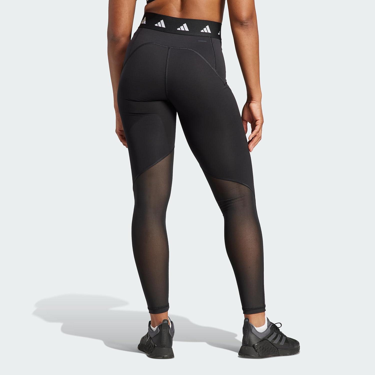image:imageadidas Womens Techfit Stash Pocket FullLength LeggingsBlackWhite