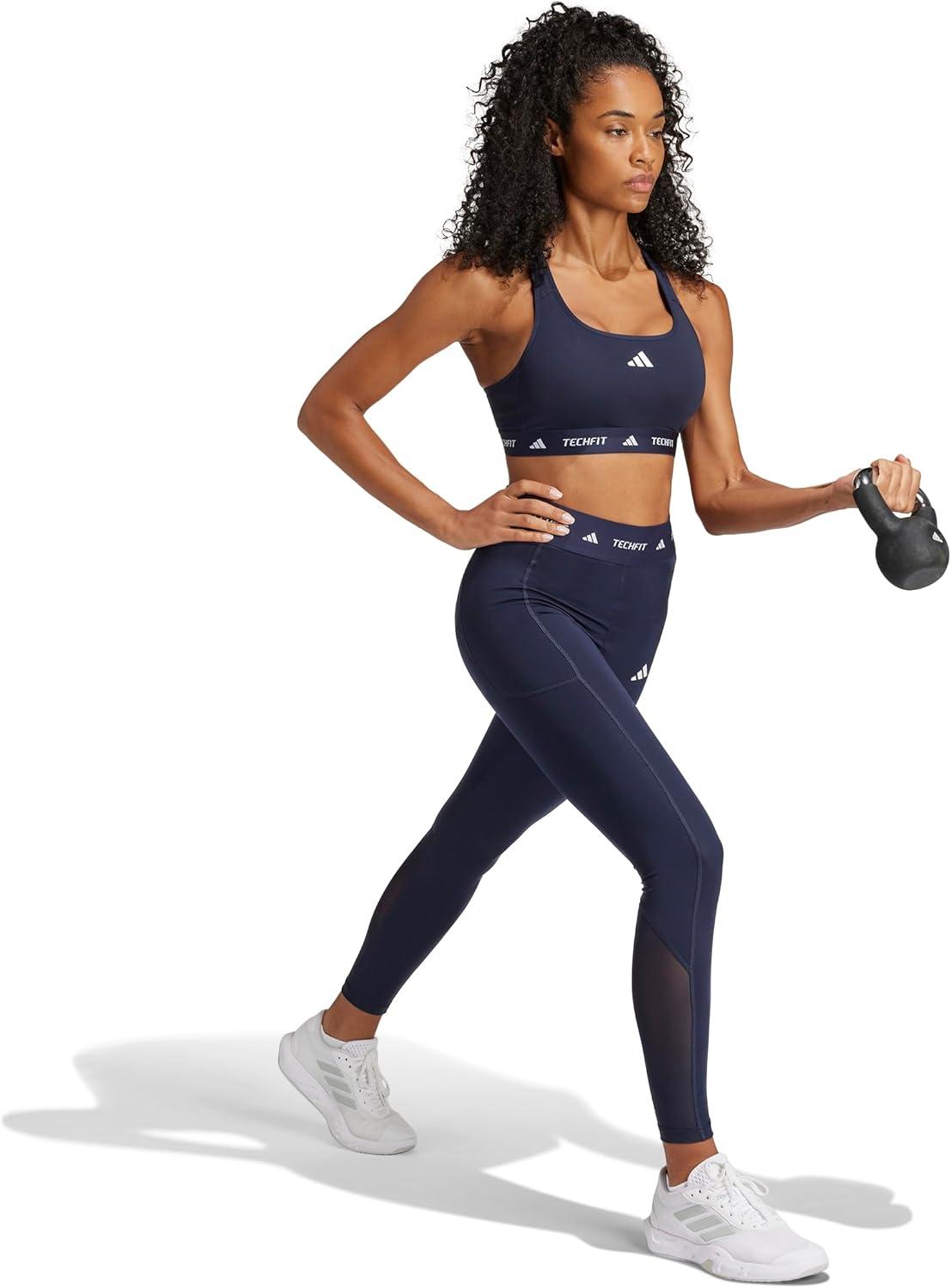 image:imageadidas Womens Techfit Stash Pocket FullLength LeggingsInk