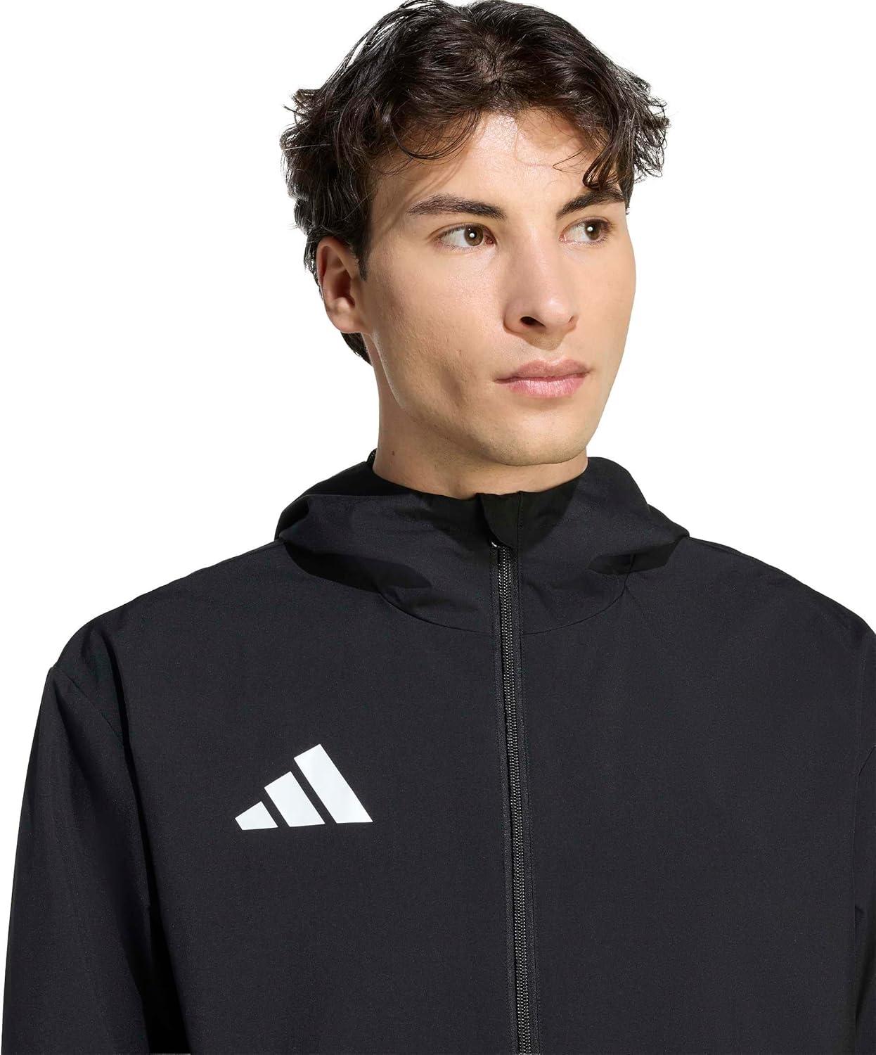 image:imageadidas mens Entrada 26 All Weather JacketBlackWhite