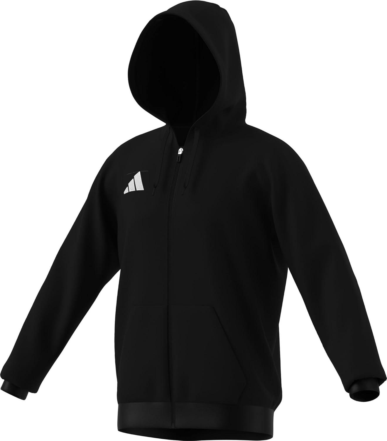 image:imageadidas mens Entrada 26 Fullzip HoodieBlackWhite