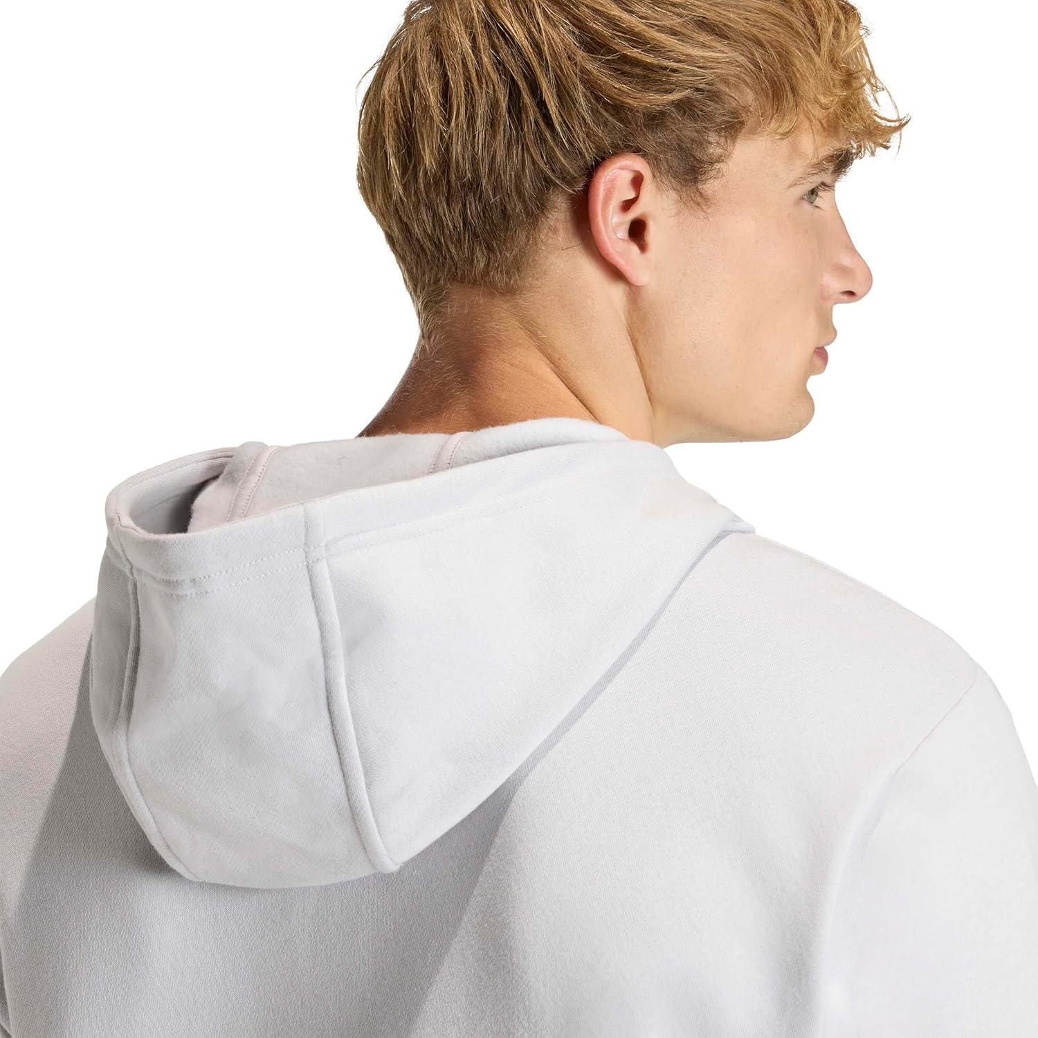 image:imageadidas mens Entrada 26 Fullzip HoodieTeam Light GreyWhite