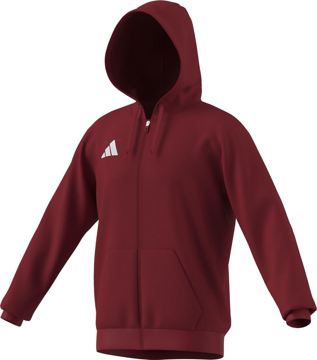 image:imageadidas mens Entrada 26 Fullzip HoodieTeam Power RedWhite