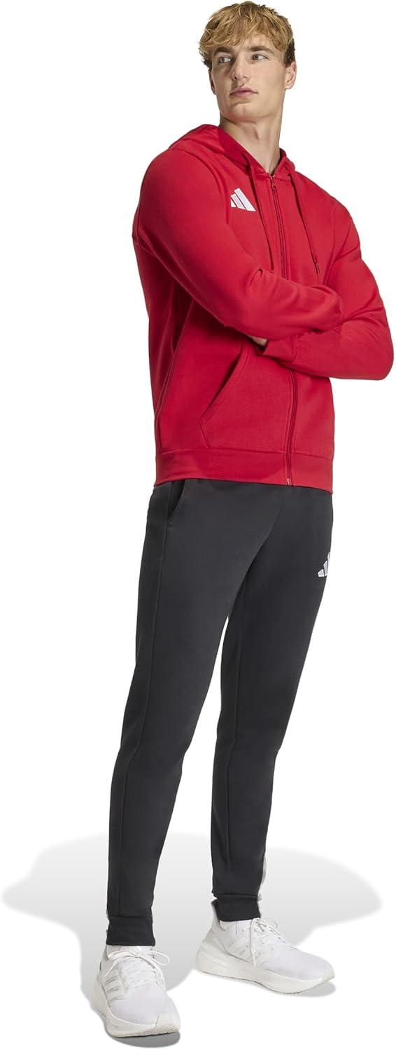 image:imageadidas mens Entrada 26 Fullzip HoodieTeam Power RedWhite