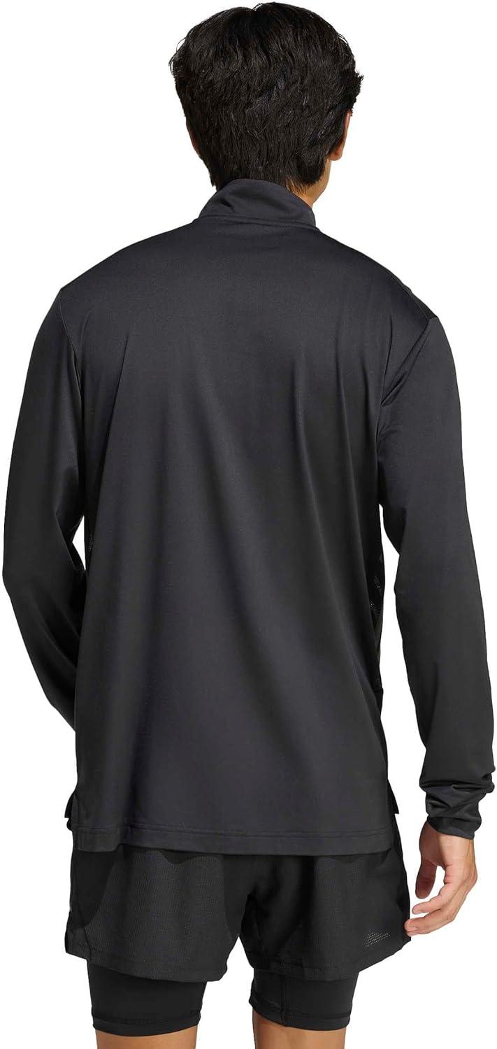 image:imageadidas mens Tech Essentials Workout Quarterzip SweatshirtBlack