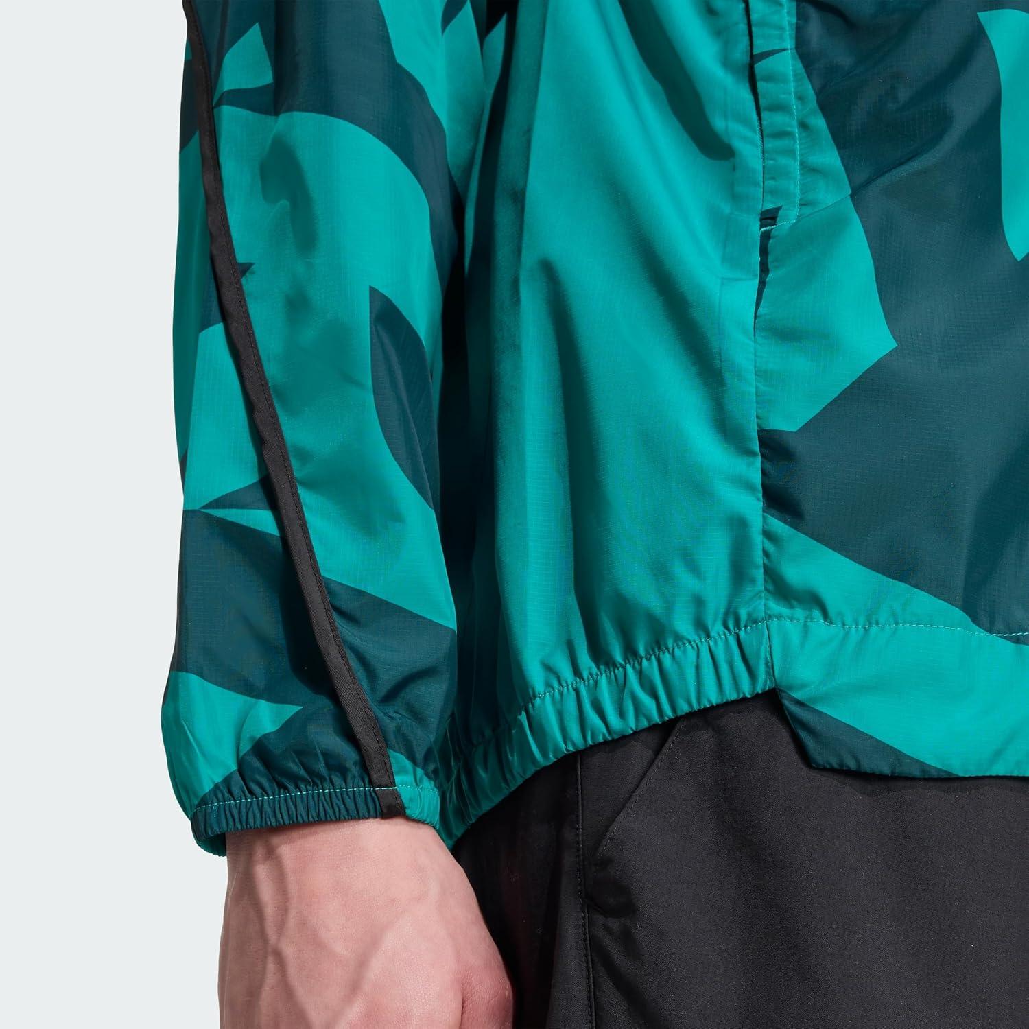 image:imageadidas mens Terrex Multi Printed Trail Running Wind JacketPure TealAurora Ivy