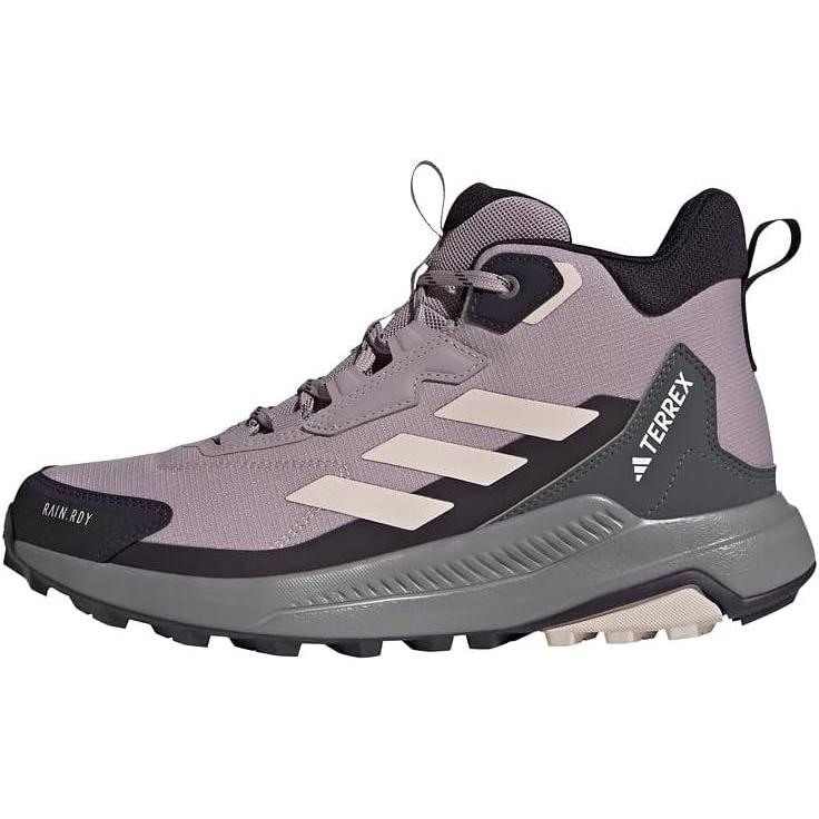 image:imageAdidas Womens Terrex Anylander Mid Top Rainrdy Hiking SneakersFig Putty Mauve Aurora Black