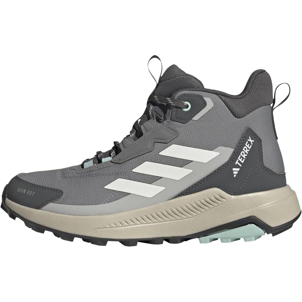 image:imageAdidas Womens Terrex Anylander Mid Top Rainrdy Hiking SneakersGreyOff WhiteGrey
