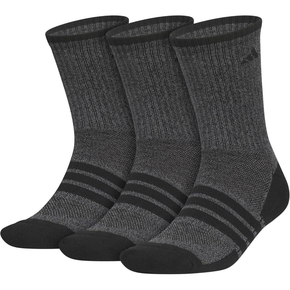 image:imageadidas Mens Cushioned X Socks 3 Pairs Multiple Heights Durable amp ComfortableBlackOnix GreyCrew4