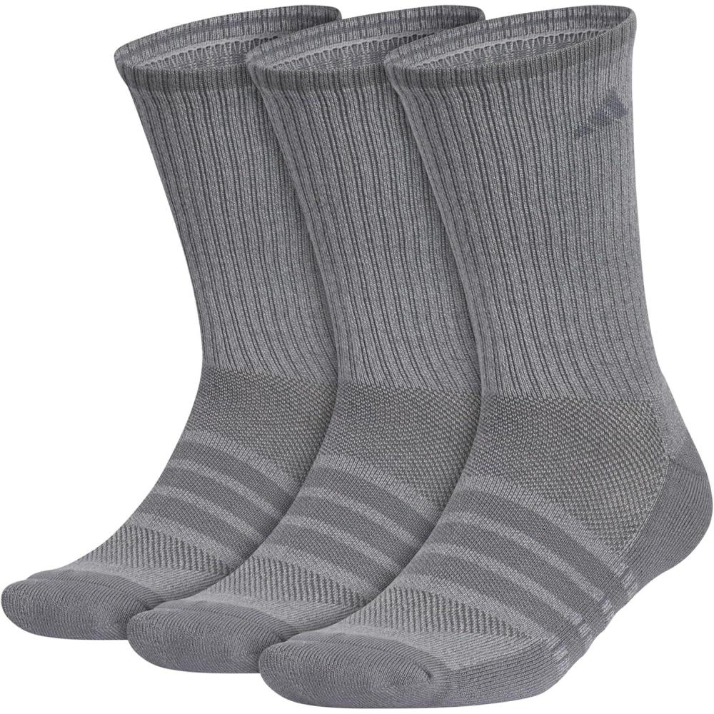 image:imageadidas Mens Cushioned X Socks 3 Pairs Multiple Heights Durable amp ComfortableOnix GreyGreyCrew4