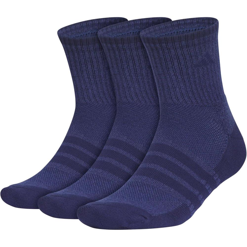 image:imageadidas Mens Cushioned X Socks 3 Pairs Multiple Heights Durable amp ComfortableTech Indigo BlueDark BlueMidcrew4