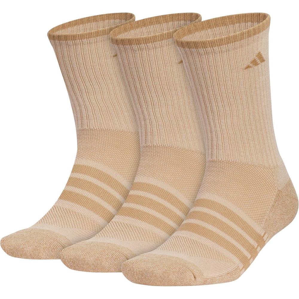 image:imageadidas Mens Cushioned X Socks 3 Pairs Multiple Heights Durable amp ComfortableWarm Sandstone Beige Raw DesertCrew4