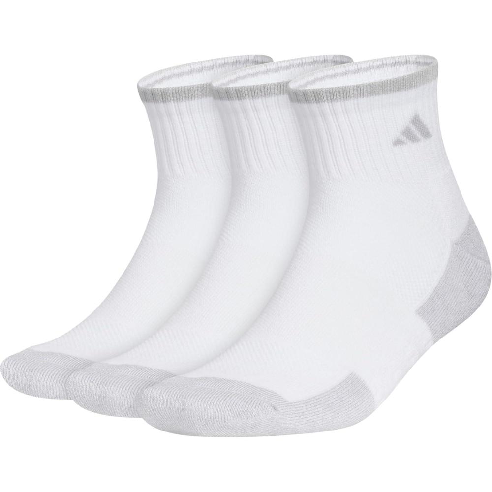 image:imageadidas Mens Cushioned X Socks 3 Pairs Multiple Heights Durable amp ComfortableWhiteClear Onix GreyQuarter4