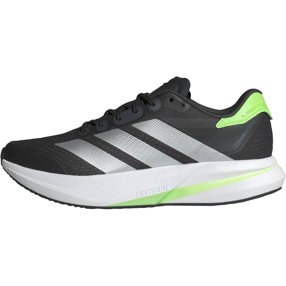 image:imageadidas Mens Duramo Speed 2 Running ShoeCarbonMatte SilverLime Burst