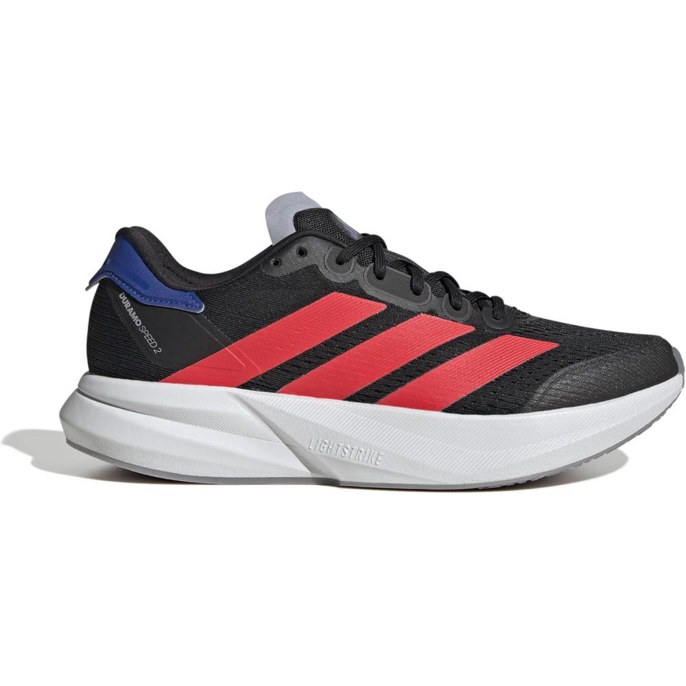 image:imageadidas Mens Duramo Speed 2 Running ShoeCore Black Lucid Red Team Royal Blue