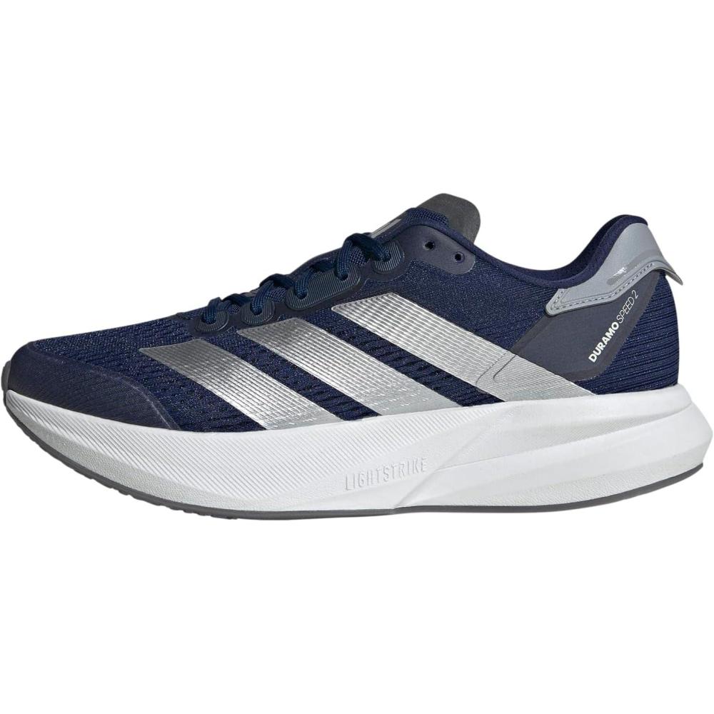 image:imageadidas Mens Duramo Speed 2 Running ShoeDark Blue Silver Metallic Halo Silver