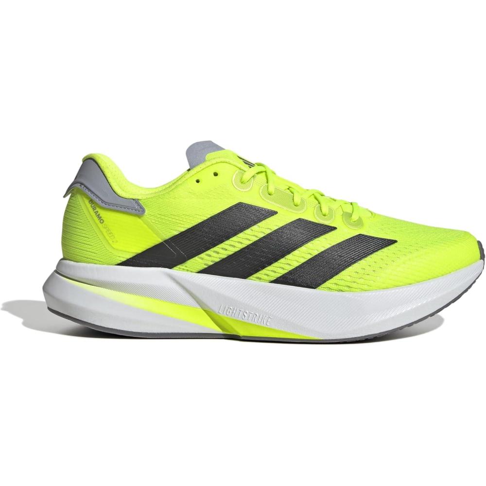 image:imageadidas Mens Duramo Speed 2 Running ShoeLucid Lemon Core Black Halo Silver