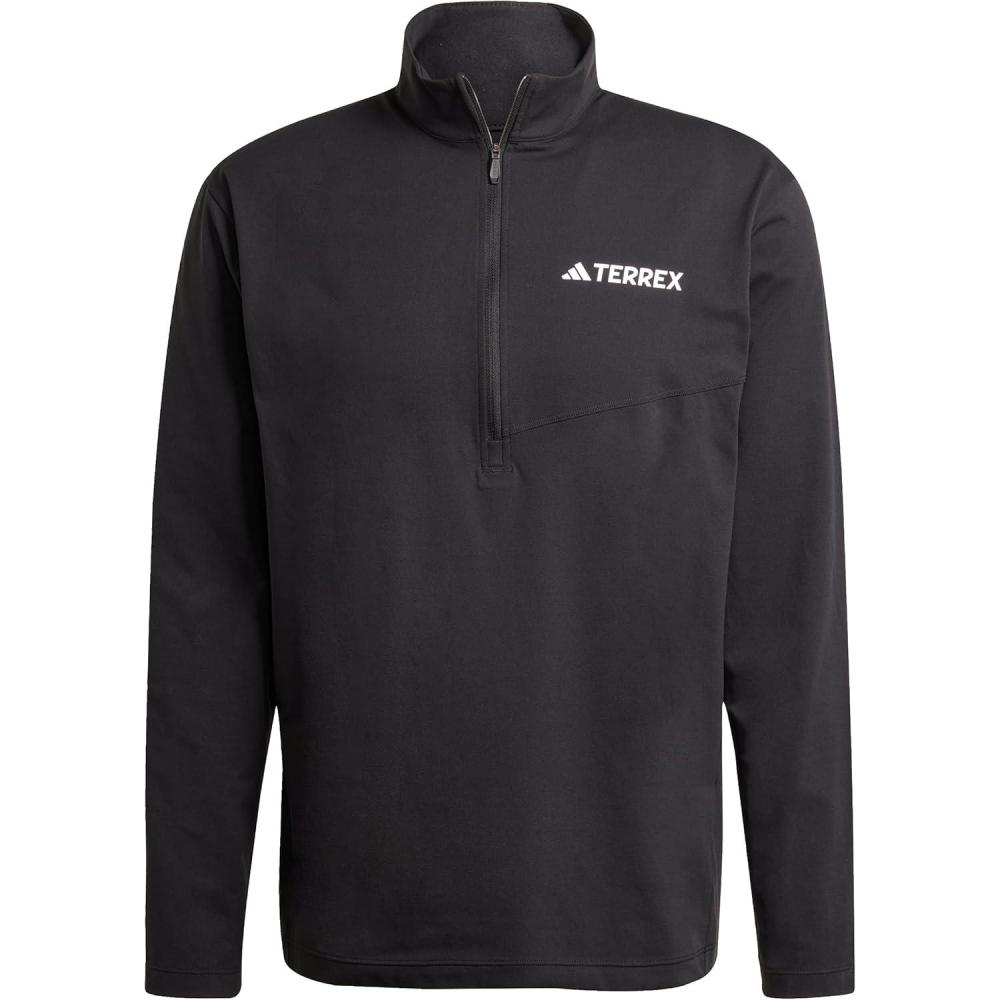 image:imageadidas Mens Terrex Multi HalfZip Long Sleeve Hiking TShirtBlack