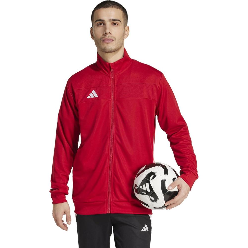 image:imageadidas Mens Tiro 25 Essentials Training Track TopTeam Power RedWhite