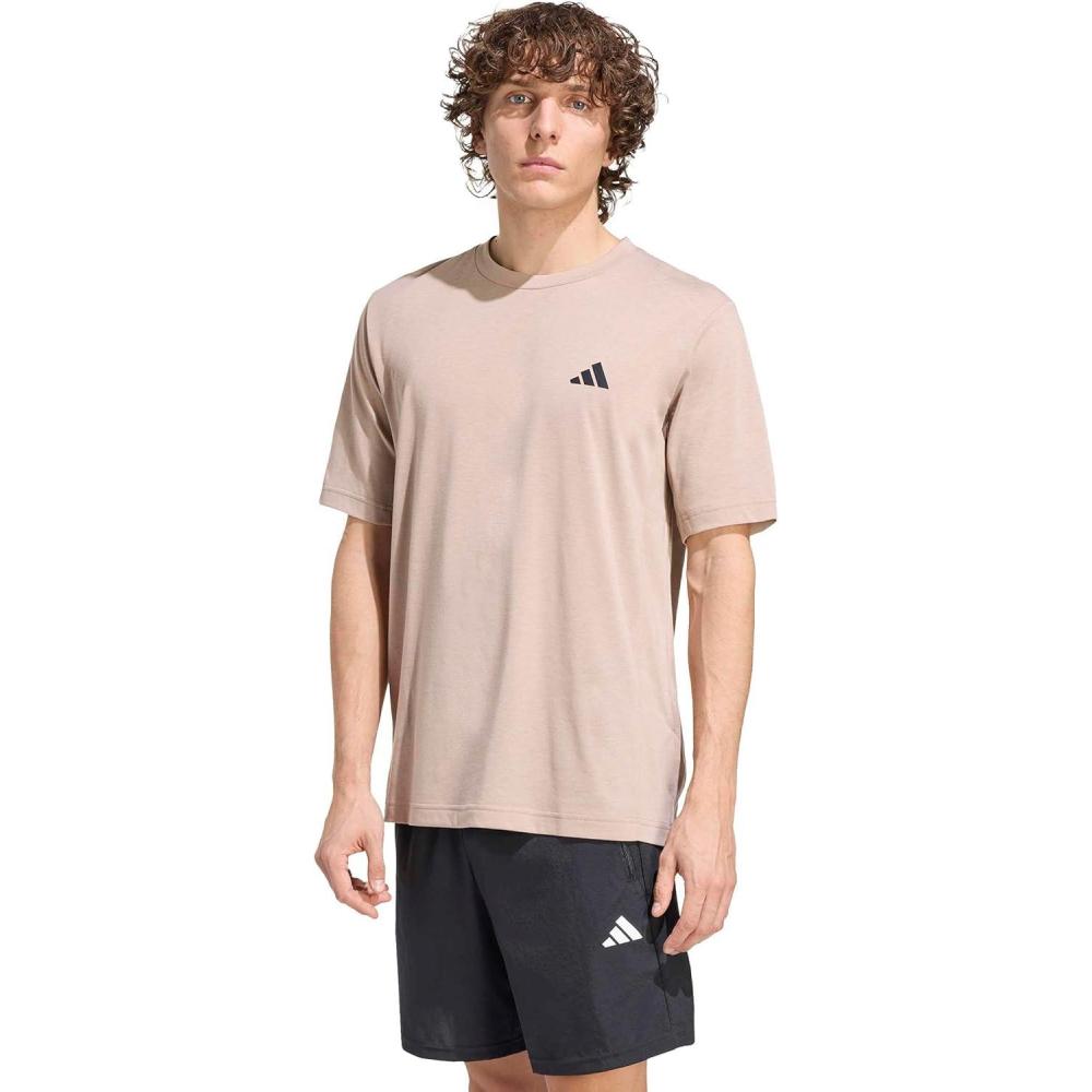image:imageadidas Mens Workout Essentials Feel Ready TShirtChalky Brown