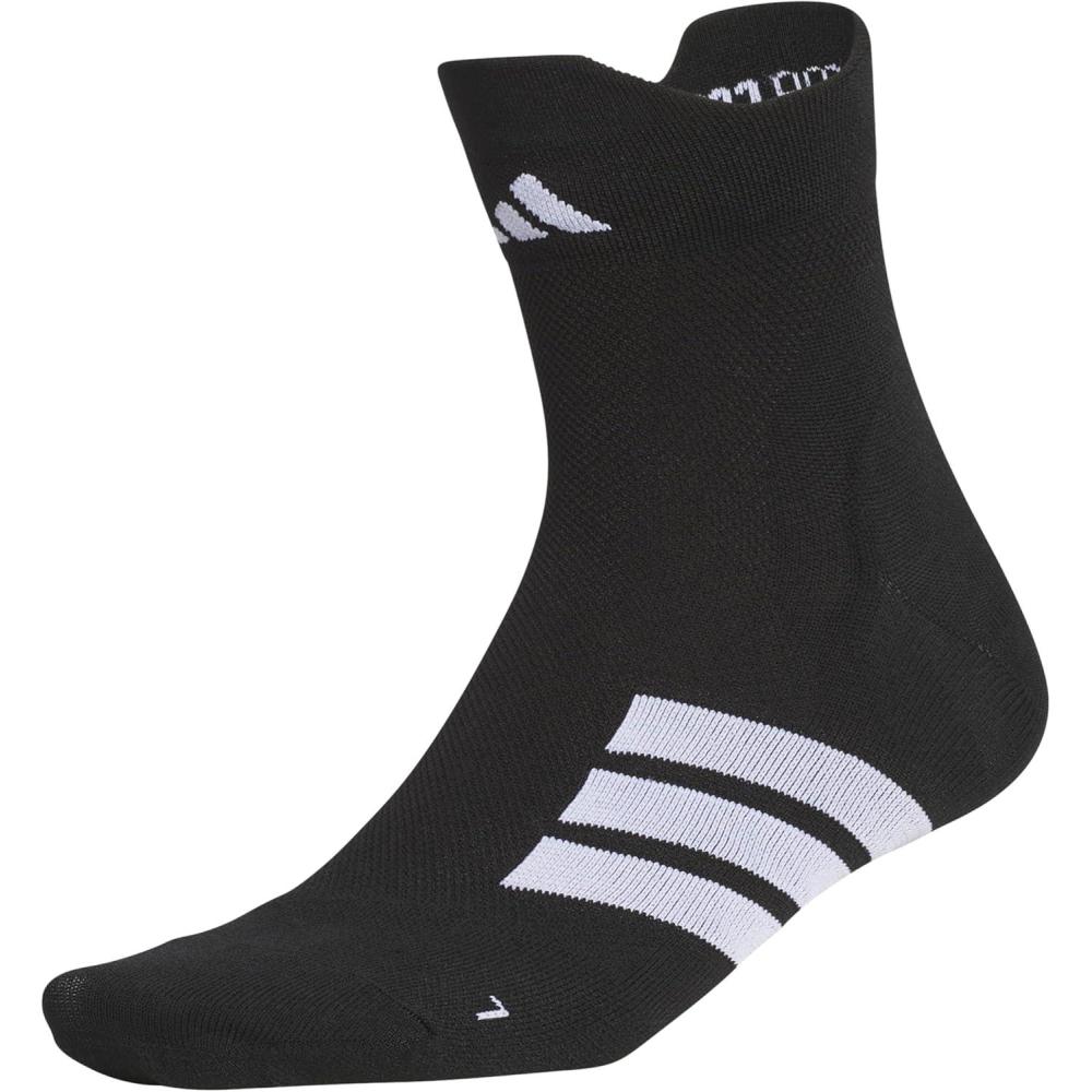 image:imageadidas Unisex Adizero Running Socks 1 Pair Performance amp TrainingBlackWhiteQuarter