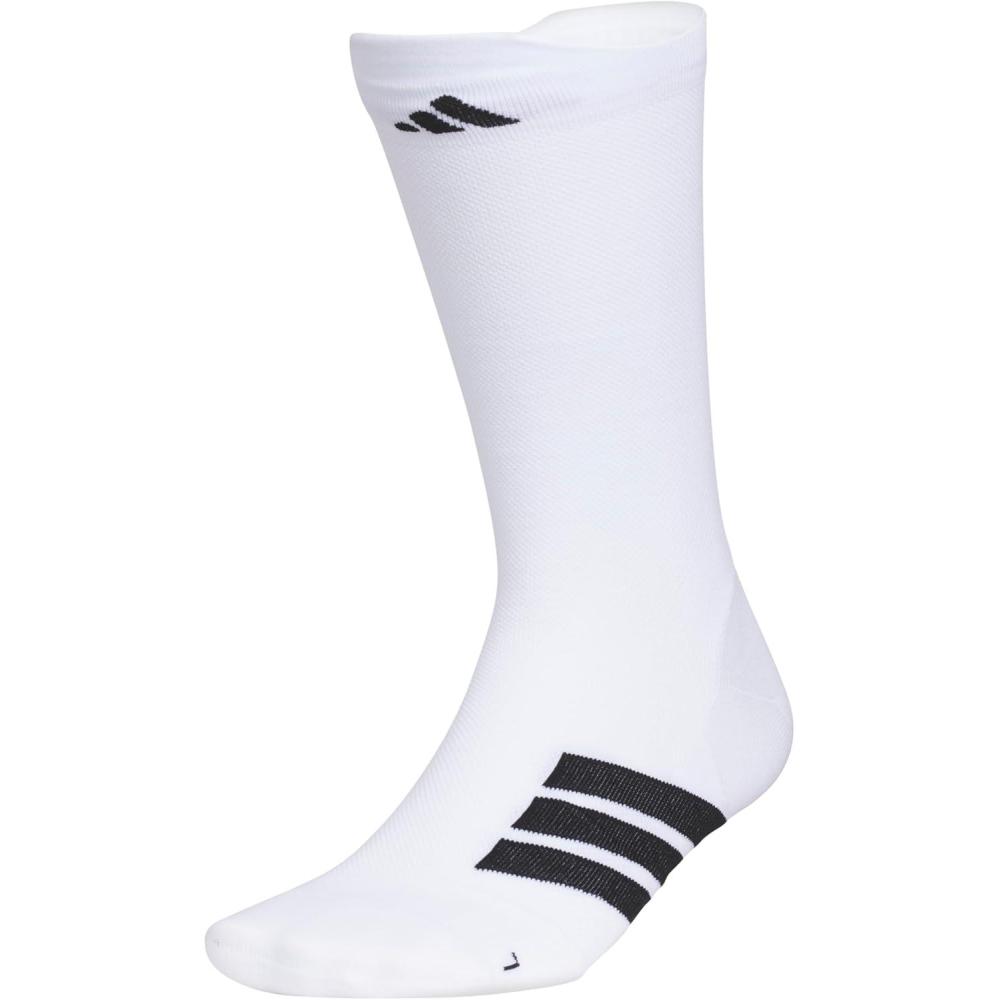 image:imageadidas Unisex Adizero Running Socks 1 Pair Performance amp TrainingWhiteBlackOverthecalf