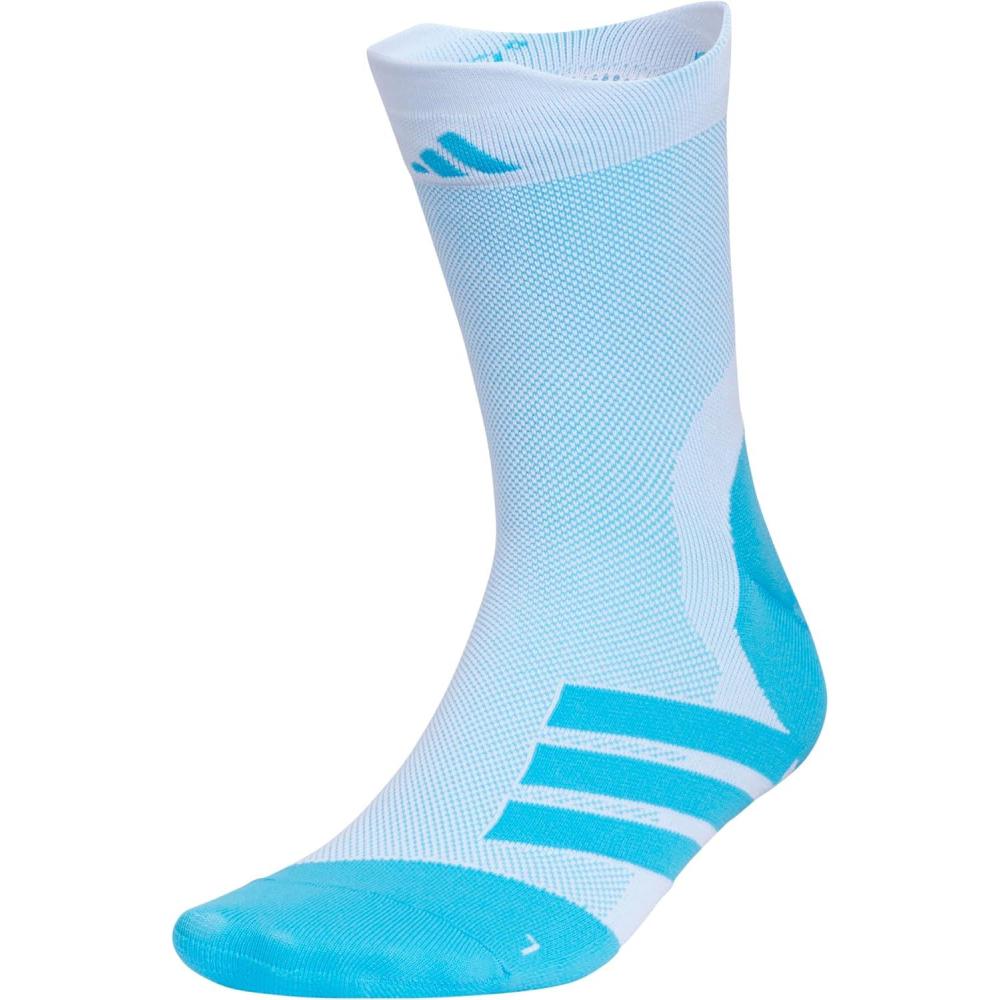 image:imageadidas Unisex Adizero Running Socks 1 Pair Performance amp TrainingWhiteLucid AquamarineCrew