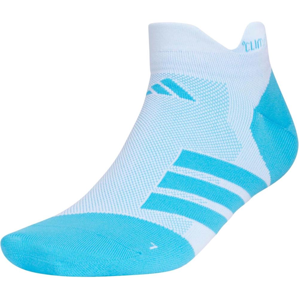 image:imageadidas Unisex Adizero Running Socks 1 Pair Performance amp TrainingWhiteLucid AquamarineNo Show