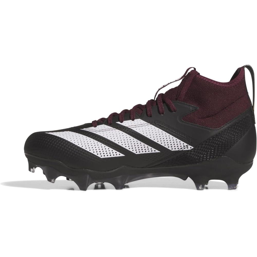image:imageadidas Unisex Adult Adizero Impact American Football ShoesTeam MaroonWhiteBlack