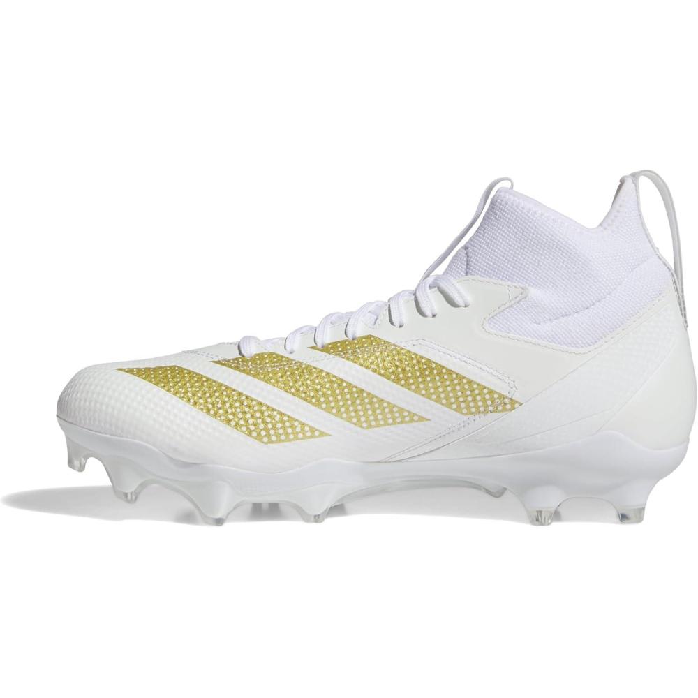image:imageadidas Unisex Adult Adizero Impact American Football ShoesWhiteGold MetallicWhite