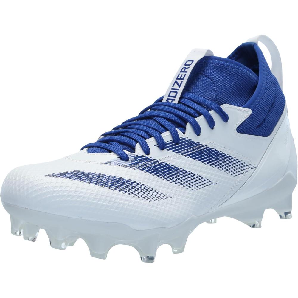 image:imageadidas Unisex Adult Adizero Impact American Football ShoesWhiteTeam Royal BlueWhite