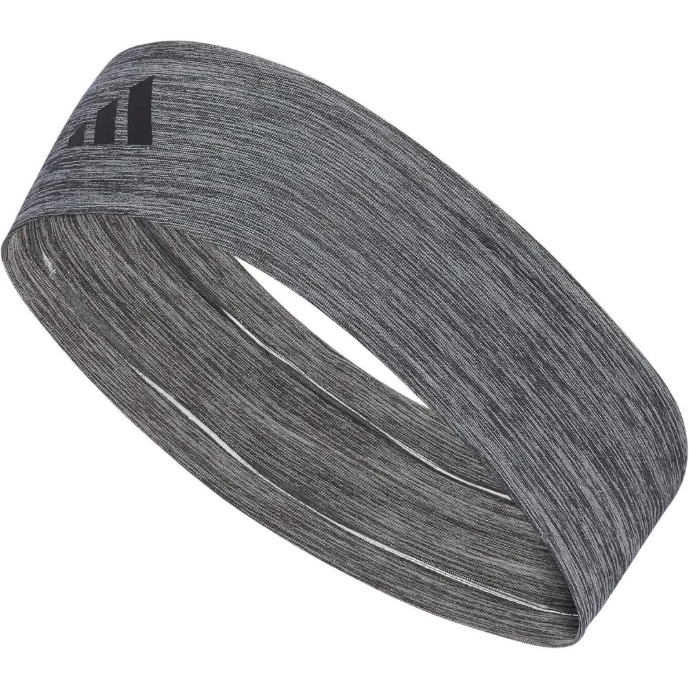 image:imageadidas Unisex Alphaskin Headband Performance Workout Ear amp Sweat Band3PlusHeather GreyBlack