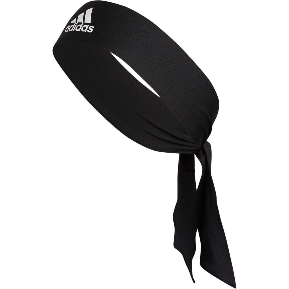image:imageadidas Unisex Alphaskin Headband Performance Workout Ear amp Sweat BandTie1BlackWhite
