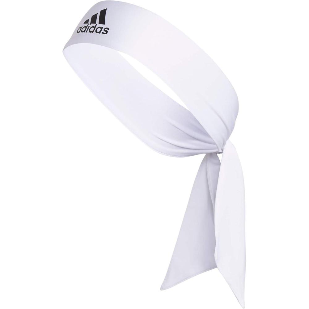 image:imageadidas Unisex Alphaskin Headband Performance Workout Ear amp Sweat BandTie1WhiteBlack
