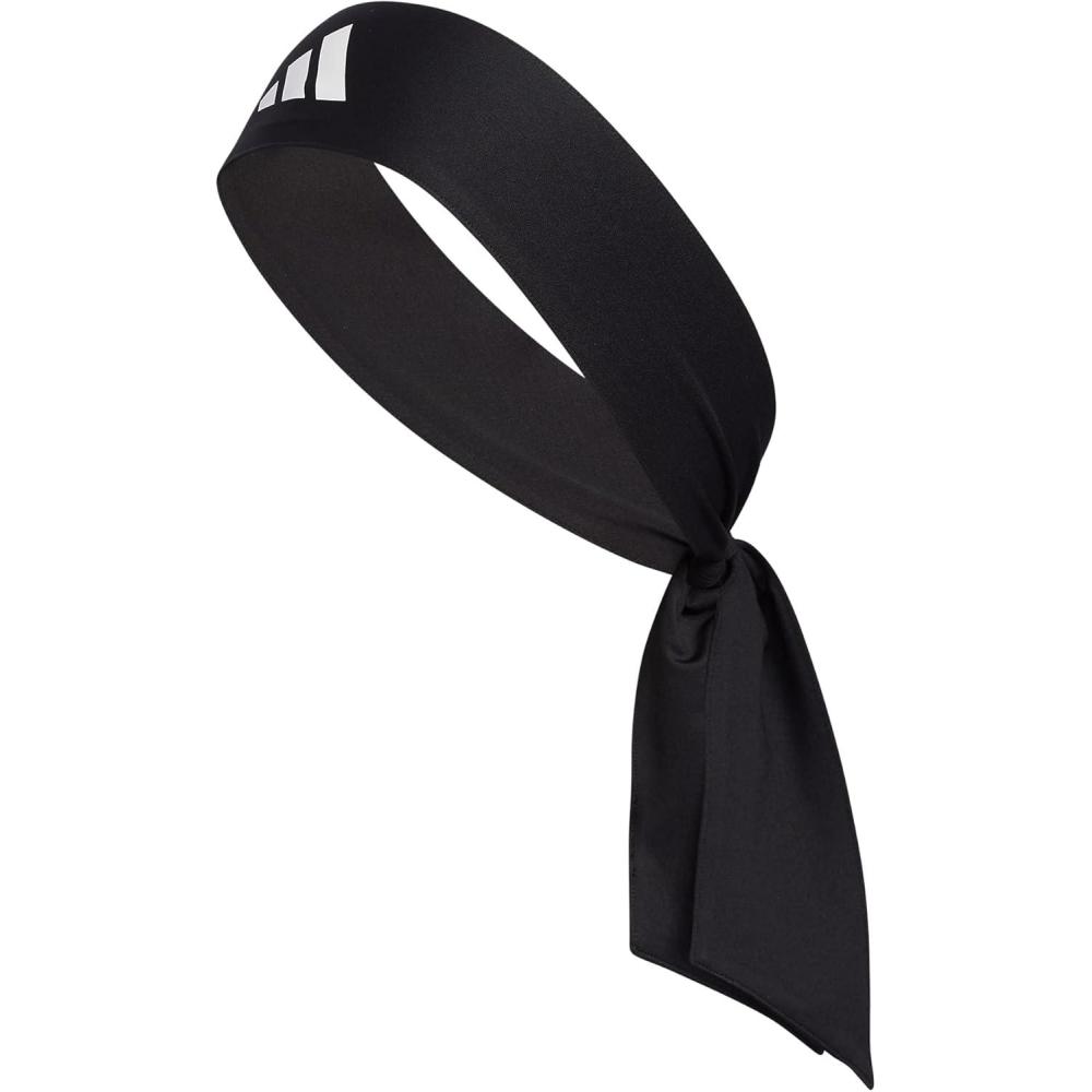 image:imageadidas Unisex Alphaskin Headband  Performance Workout Ear amp Sweat BandTie2BlackWhite