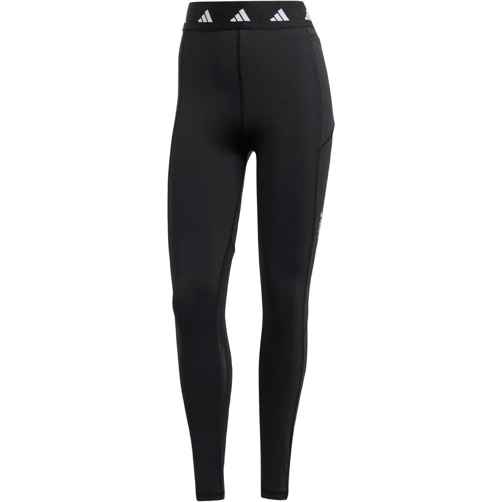 image:imageadidas Womens Techfit Stash Pocket FullLength LeggingsBlackWhite